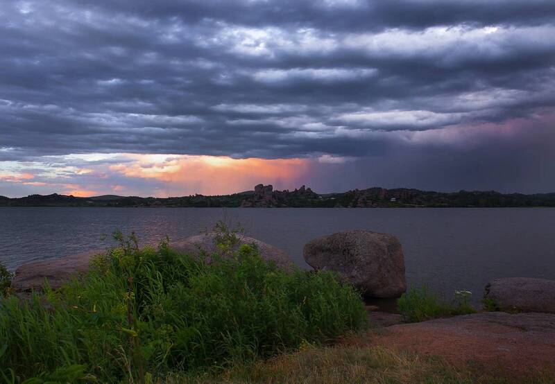 на закате фото превью