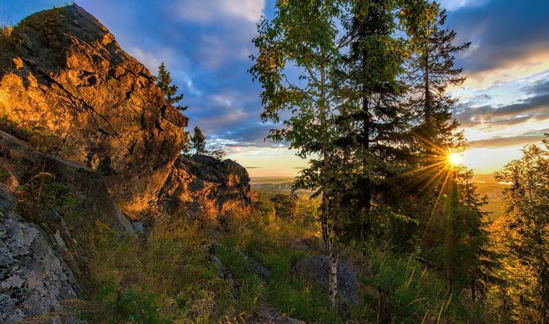 Утро на скалах фото превью