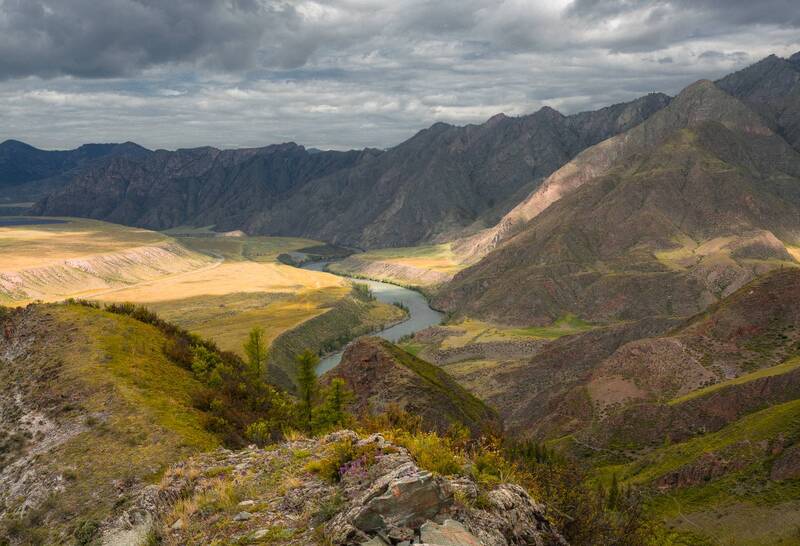 россия, горный алтай, горы, река Где-то на Алтае... фото превью
