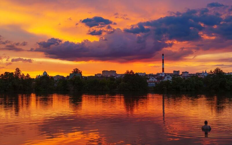 На закате фото превью