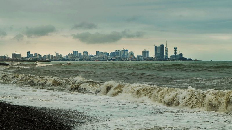 черное море, грузия, батуми, непогода Непогода фото превью