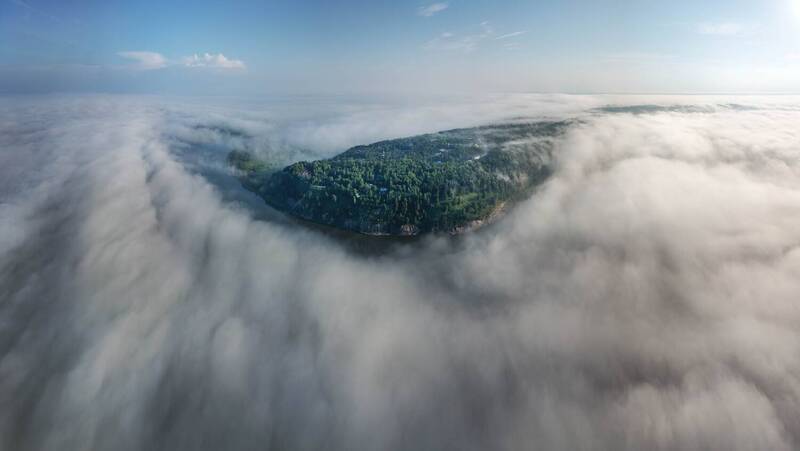 Синий Утес. В плену туманных облаков… Blue Clif. Captive of foggy clouds... фото превью