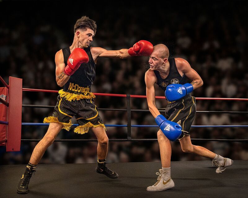 sport, sports_photography, boxing McDonagh connects фото превью