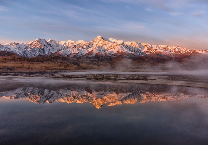 Россия, Алтай, озеро, Джангысколь Отражение фото превью