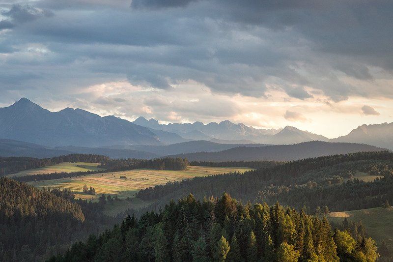 Высокие, Низкие, Пейзаж, Польша, Словакия, Татры Вид на Татры фото превью