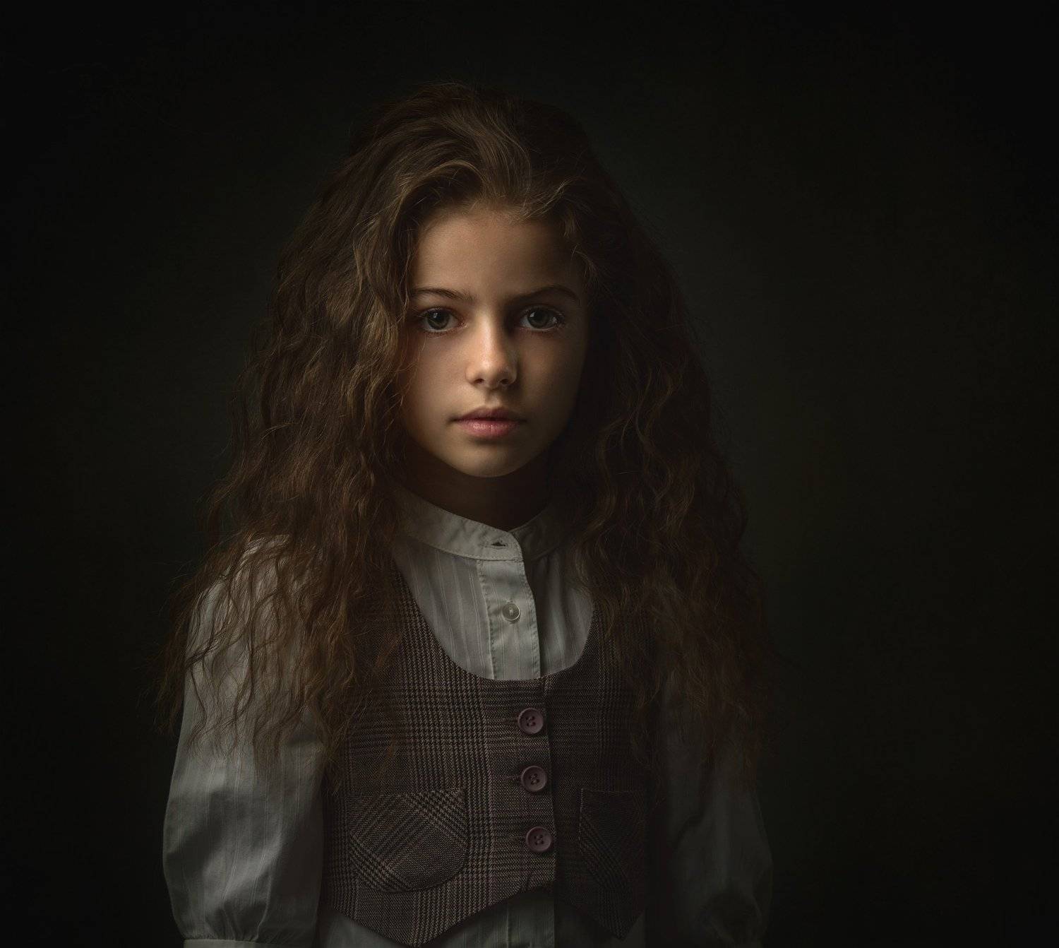 портрет девочки,студия, Бутвиловский Дмитрий