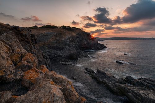 Закат на море