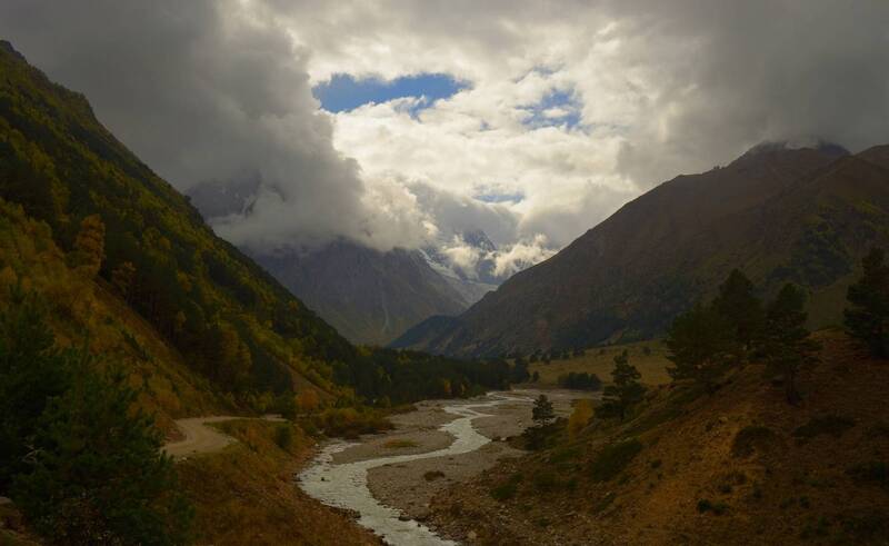 гопы, осень, кавказ Осень в горах Кавказа фото превью