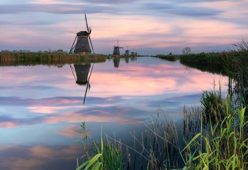 Kinderdijk sunset