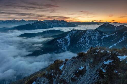 Mountains in the evening