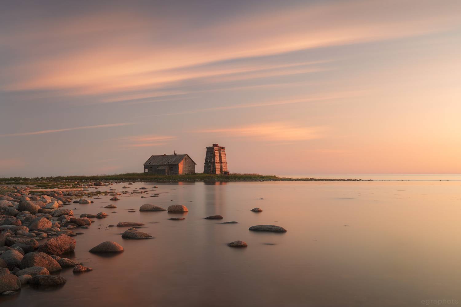 Летне-Орловский маяк, Белое море. Автор: Рябенький Александр онежский полуостров, онежский залив, белое море, орловский маяк, мыс летний орлов, Рябенький Александр
