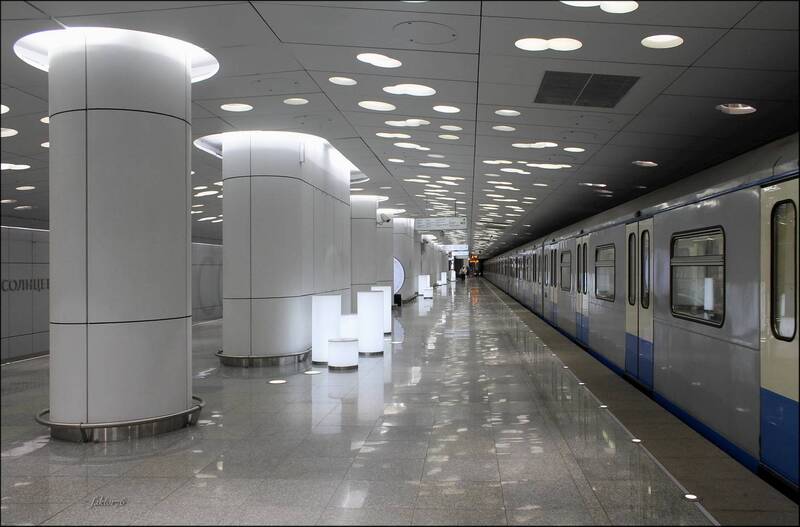город, москва, подземка, архитектура, метро станция метро Солнцево. Москва фото превью