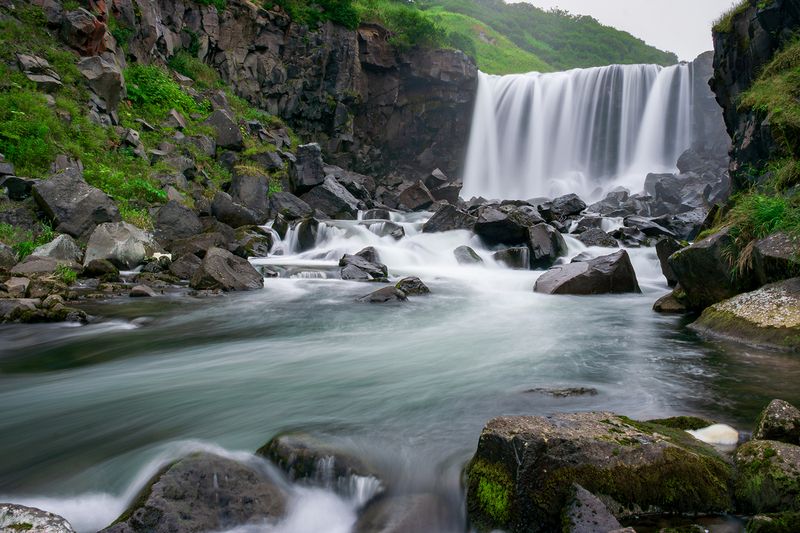 камчатка, водопад Исчезнувшая красота фото превью