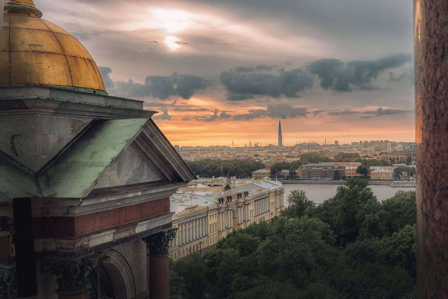 Исаакиевский, собо, закат,  Мария