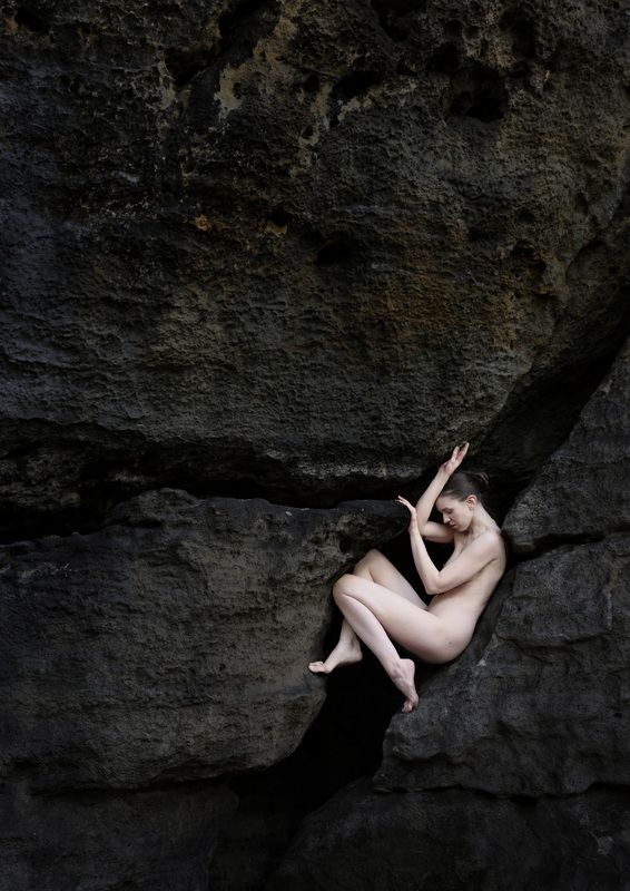 berge, nude, woman, moutain Druck (Pressure) фото превью