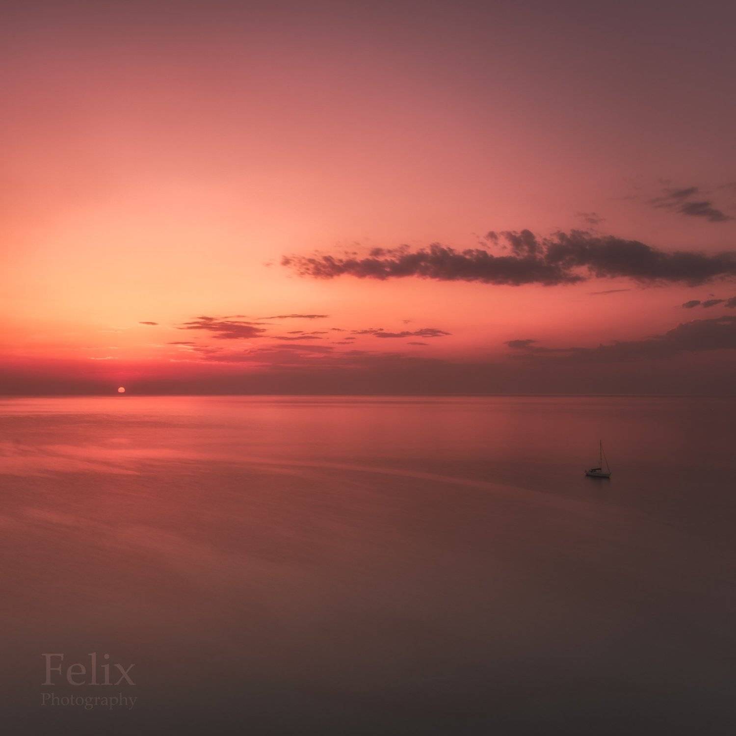 long exposure,sea,boat,sunrise,spain,begur,sariera, Felix Ostapenko