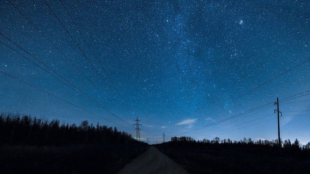 звезды астрофото пейзаж дорога Подмосковье Дубна Дмитров Талдом , Королев Саша