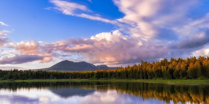 Южный Урал, Таганай Закат с видом на Таганай фото превью