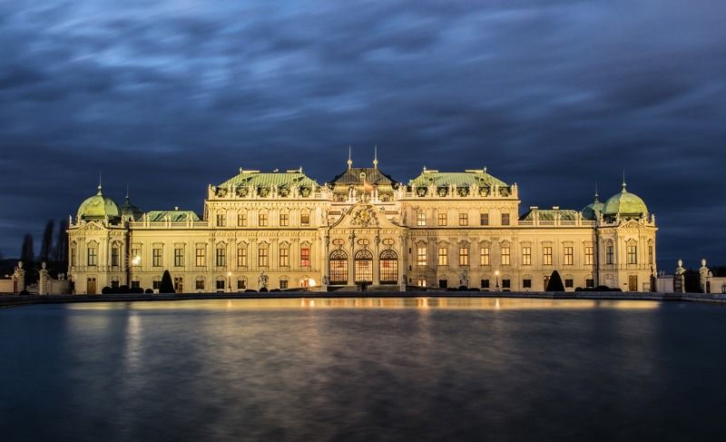 вена, дворец, архитектура Дворец Бельведер, Вена фото превью