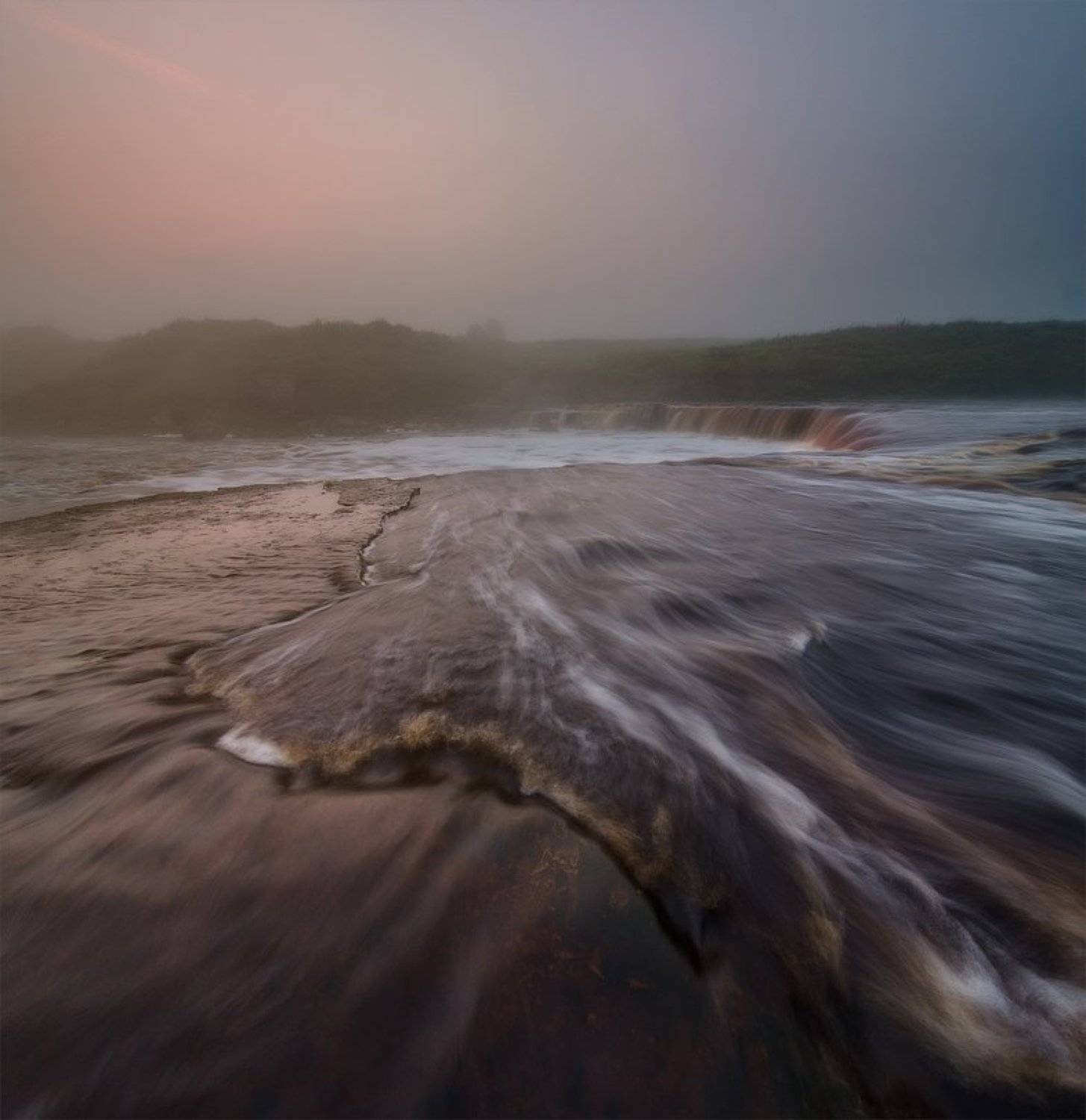 пейзаж, река, туман, Дмитрий Воронцов