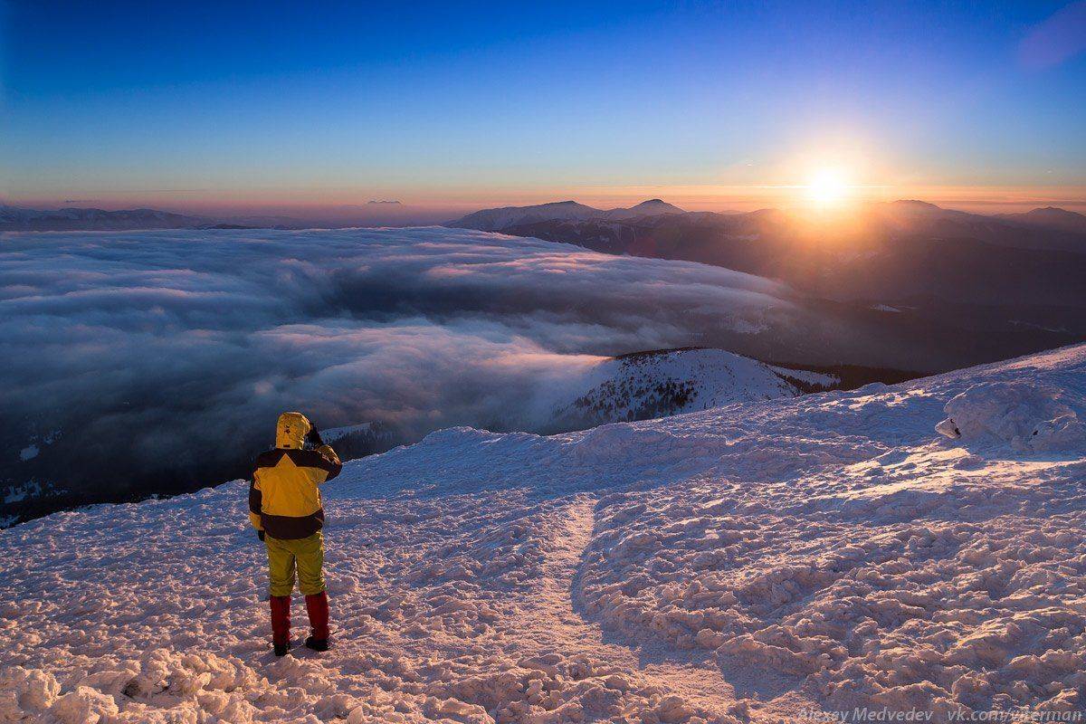 карпаты, черногора, поп-иван, лед, горы, снег, зима,, Алексей Медведев