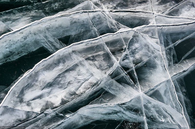 Байкал, зима, лёд Микрокосмос Байкала фото превью