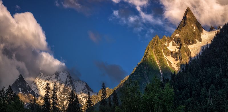 Вечер в Домбае фото превью