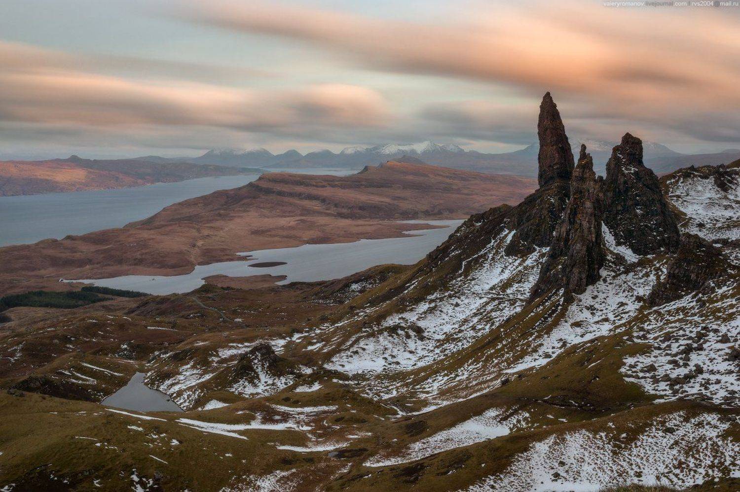 небо  восход  солнца  закат  море  горы  вода  пляж  путешествия  солнце  облака  океан  скалы  морской  пейзаж  нагорья  Скотланд  гора  длительной  экспозиции  скай  хайланд  Киранг  Остров  Скай  skye  Шотландия  романов Олдмэн оф Сторр Oldman of Storr, Валерий Романов
