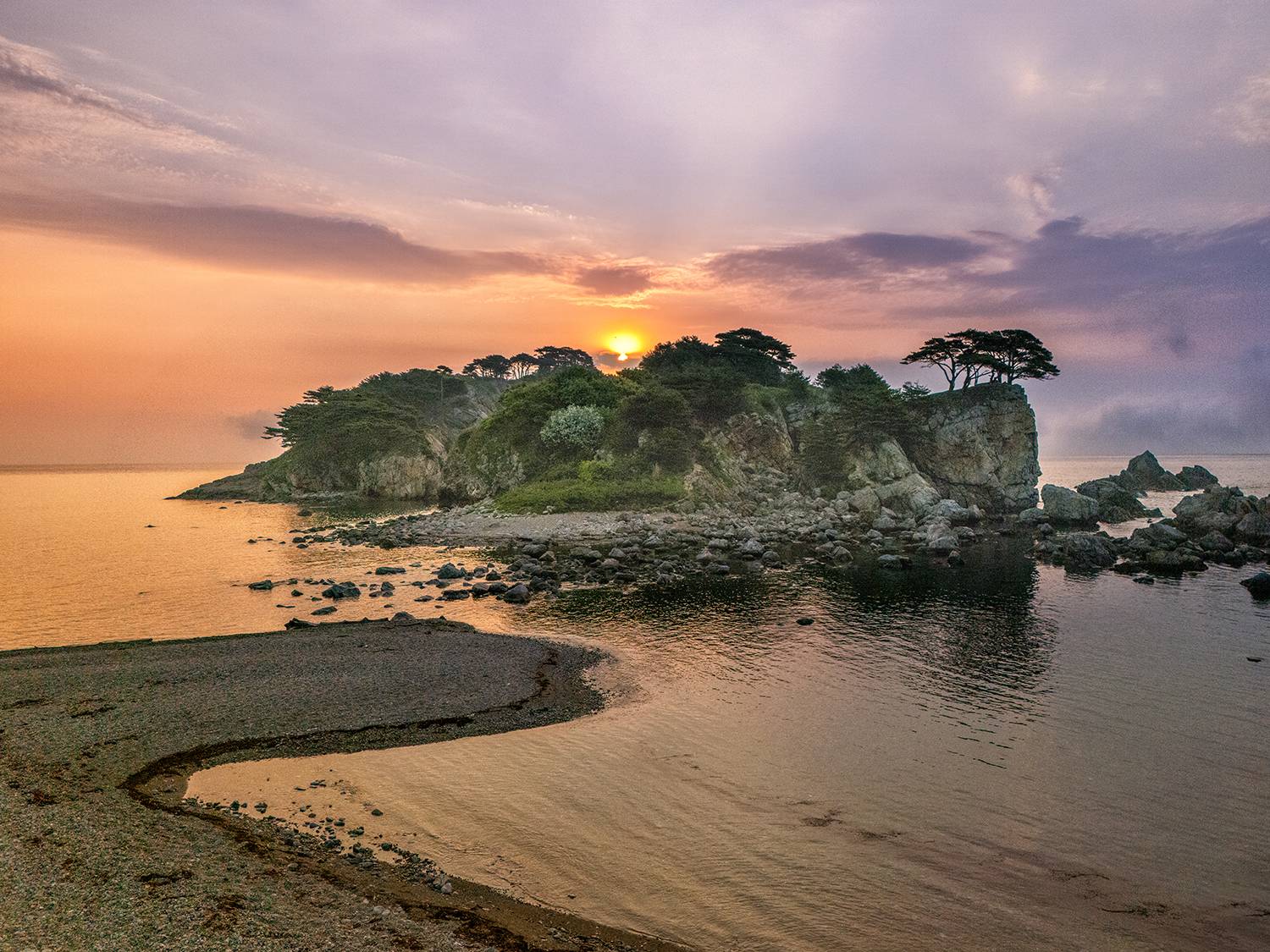 Россия, Приморье, море, остров, Орлинка, рассвет, Лариса Дука