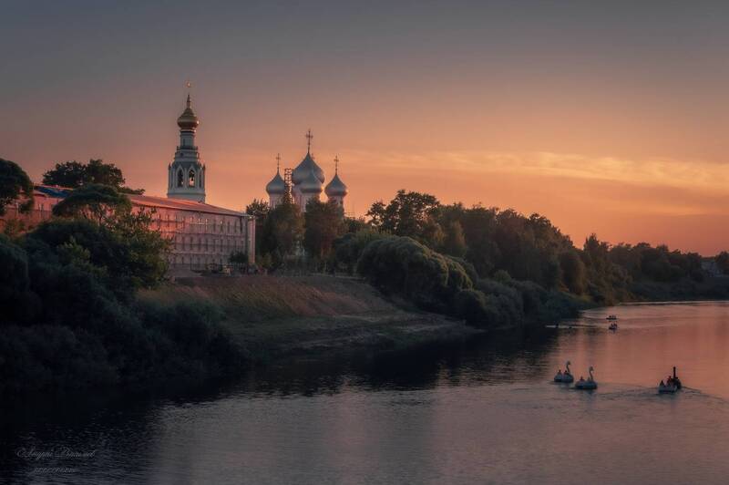 городской пейзаж, пейзаж, соборы, храмы, реки, вологда Вологодский Кремль фото превью