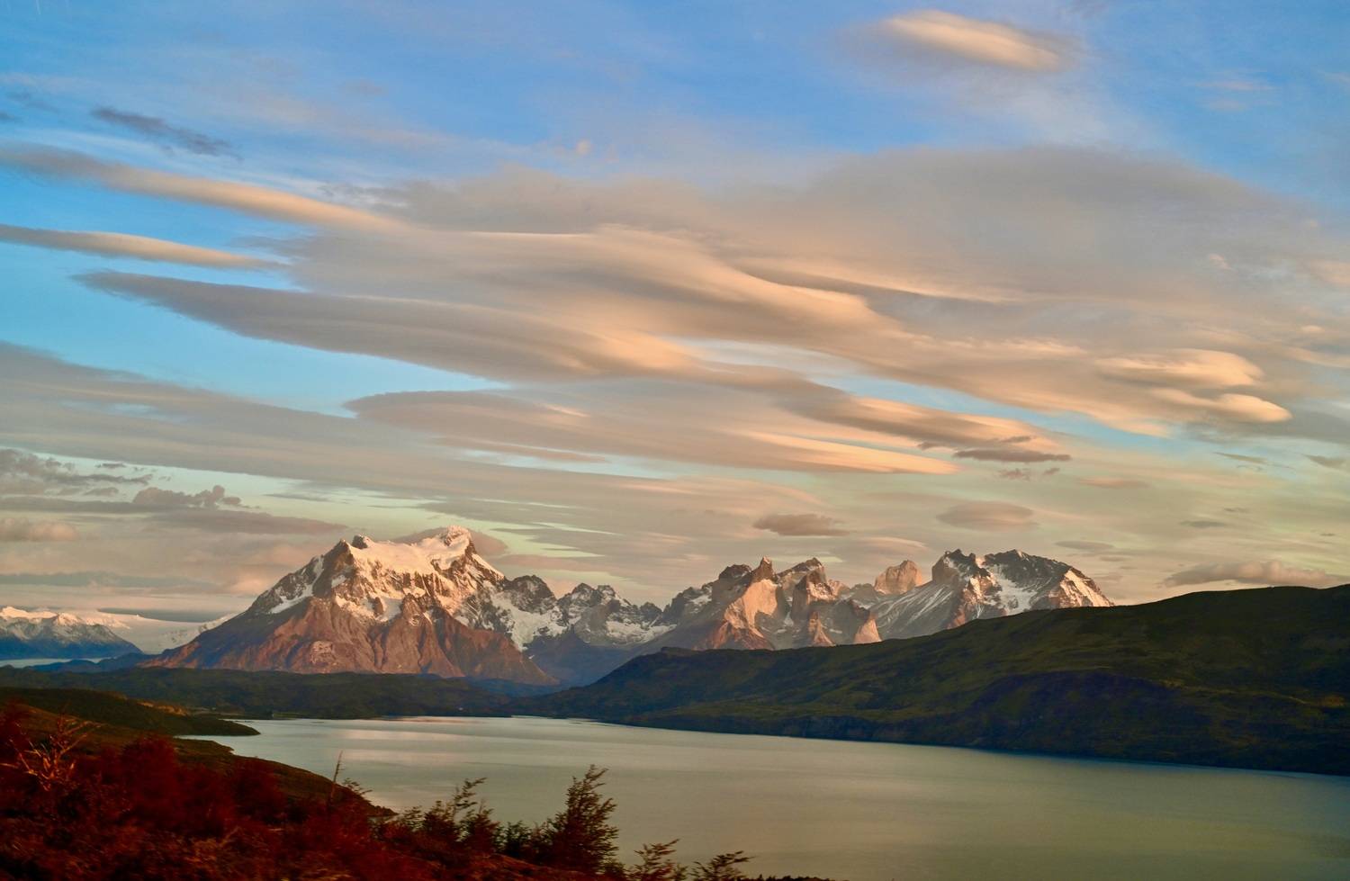 Landscapes, Chile, Mountain, Torres del Paine, Sunrise, Colors, Lake, Svetlana Povarova Ree