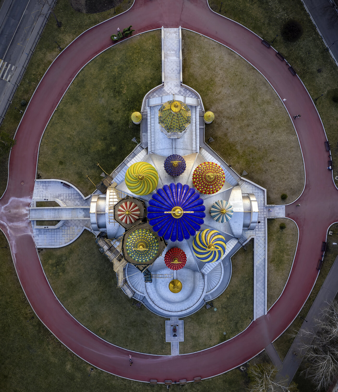 переделкино, вид сверху, подмосковье, храм, храм игоря черниговского, аэросъемка, Игорь Юркин