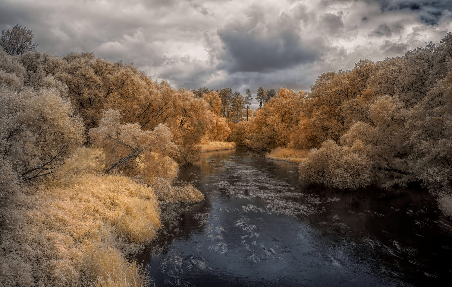 Скоро дождь. Автор: Sixten (Сергей) infrared, ик-фото, инфракрасное фото, инфракрасная фотография, пейзаж, лето, Sixten (Сергей)