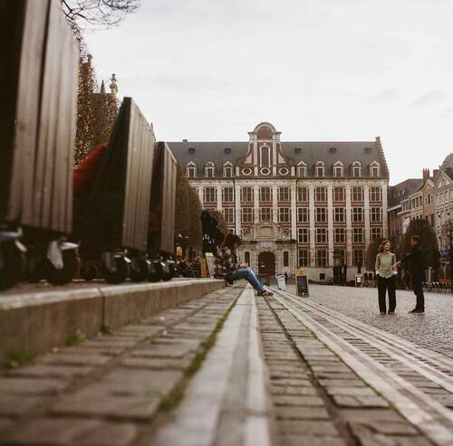 Cobblestone and Cathedral (Belgium)