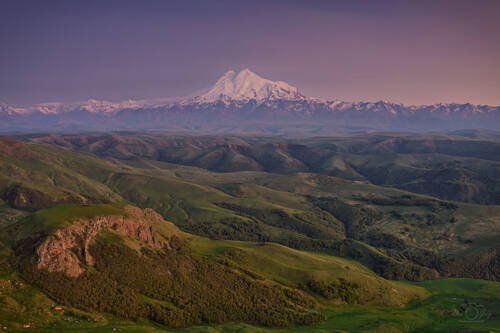 Эльбрус с плато Бермамыт