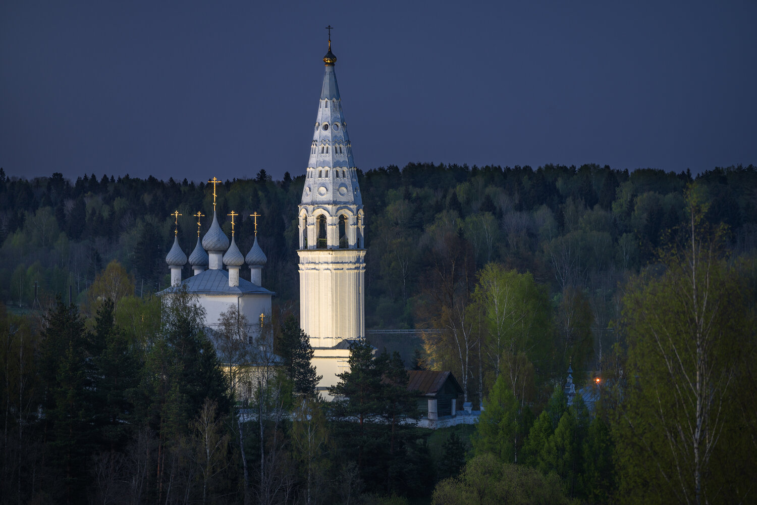 судиславль, костромская область, вечер, храм, Олег Зверев