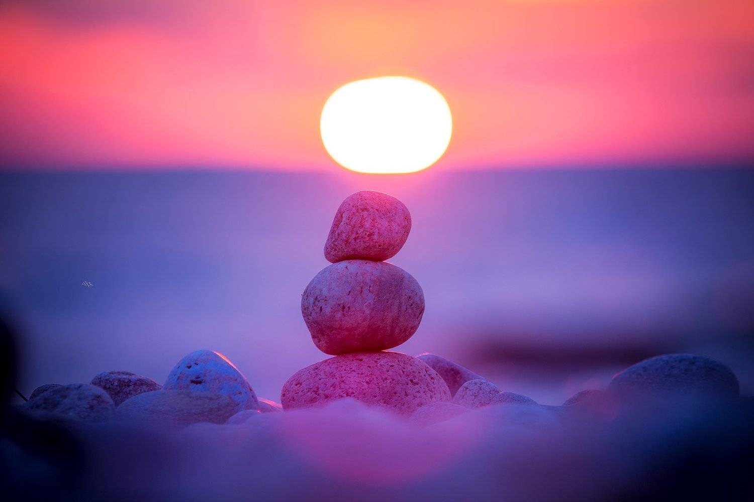 Baltic Sea, Colors, Landscape, Stones, Sunset, Руслан Болгов (Axe)