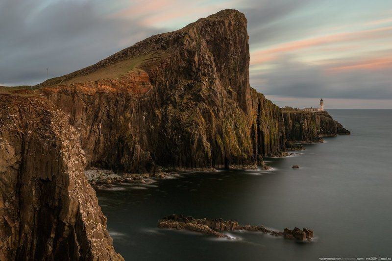 небо  восход  солнца  закат  море  горы  вода  пляж  путешествия  солнце  облака  океан  скалы  морской  пейзаж  нагорья  Скотланд  гора  длительной  экспозиции  скай  хайланд  Киранг  Остров  Скай  skye  Шотландия  романов  Нейст Поинт Neist Point Нейст Поинт фото превью