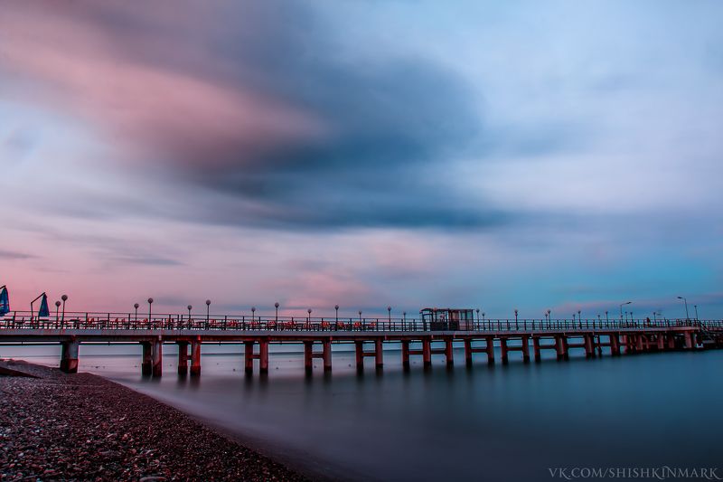 природа, пейзаж, море, рассвет, спокойствие Прохлада морского утра фото превью