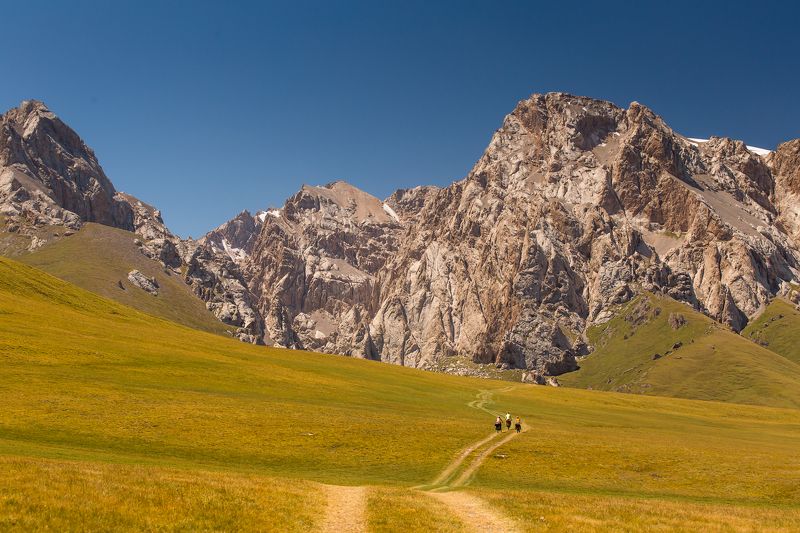 Дорога в горы фото превью