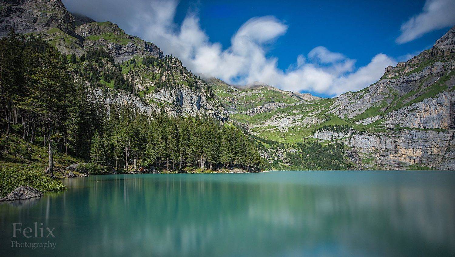 lake,oeschnen,switzerland,long exposure,mountain,, Felix Ostapenko