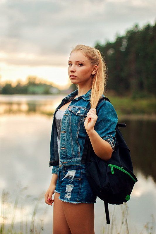 красота, красиво, девушка, модель, река, волга, тверская область, лето, пено, солнце, закат Lz3 фото превью