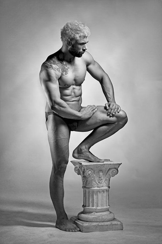 davydov, арт-ню, бодибилдинг, гламур, графика, монохромная, мужской портрет, свето-тень, светопись, спорт, студийная, тело, чёрно-белая фотография + + + фото превью