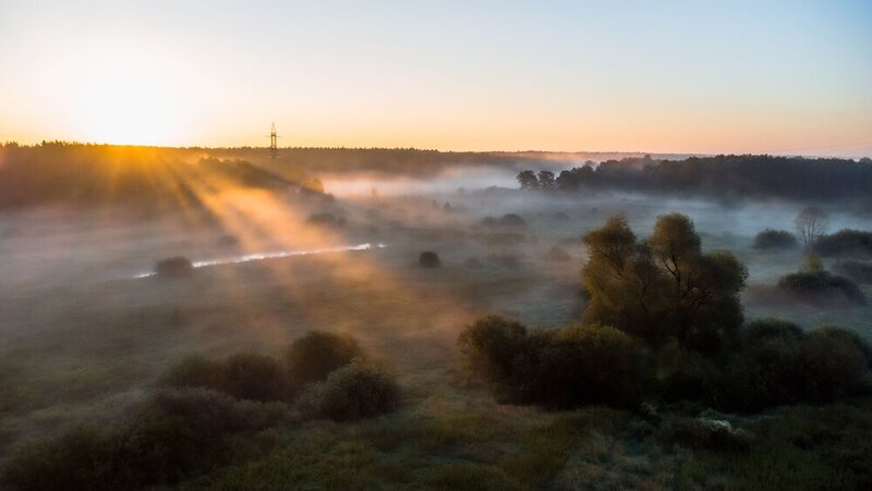 владимирская область, природа россии Рассвет фото превью