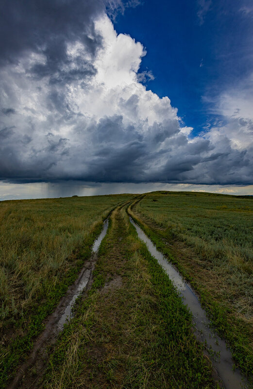 грунтовка, дорога, небо Дождливый рай... фото превью