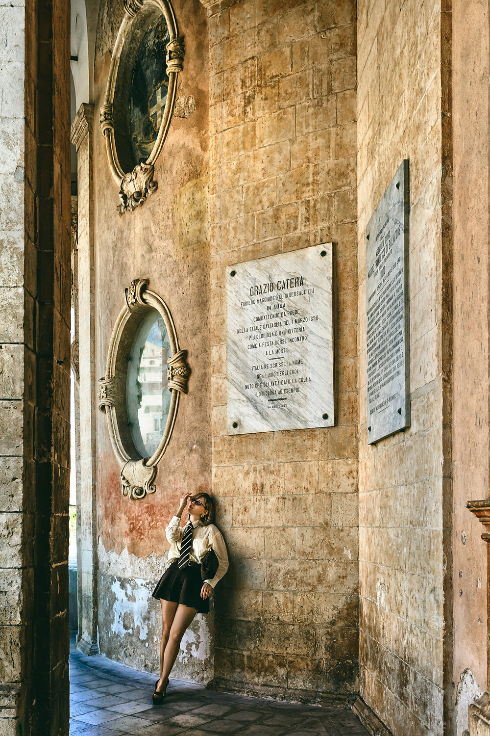 Dove la storia incontra lo stile. Автор: Болгов Руслан woman, portrait, fashion, sicily, Болгов Руслан