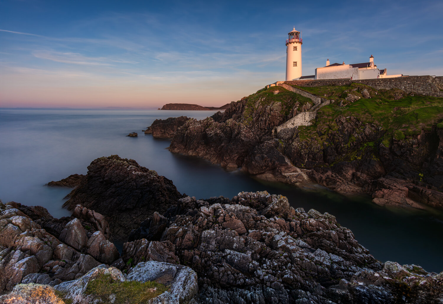 landscape, lighthouse, sunset, cliffs, clouds, ireland, nikon, donegal, atlantic, ocean, longexposure, rocks, seascape, waterscape, light, Jubic Srecko