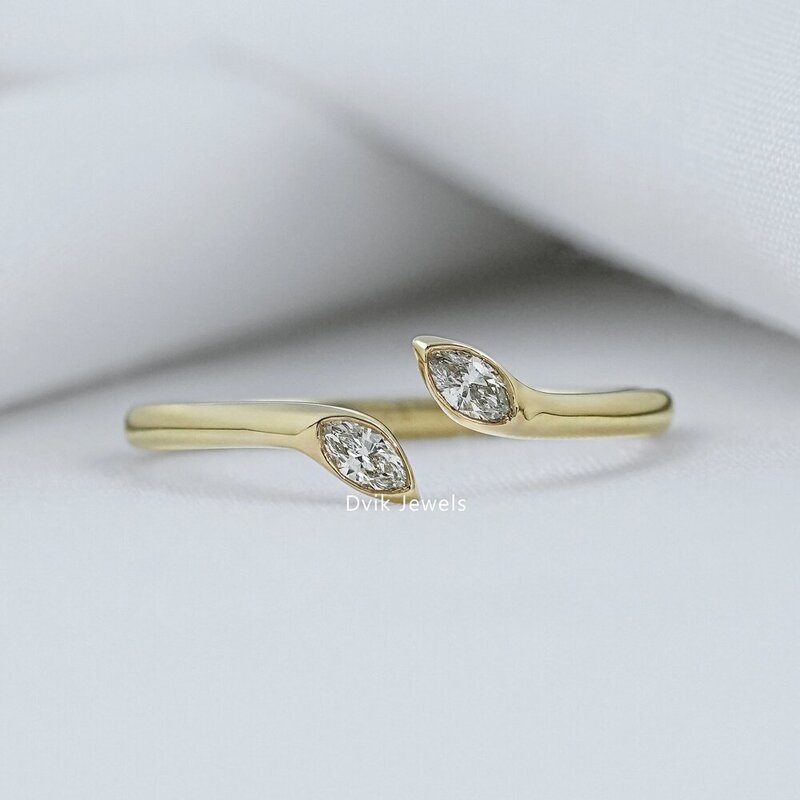 open, wedding, bands Lab Grown Diamond Open Wedding Bands фото превью