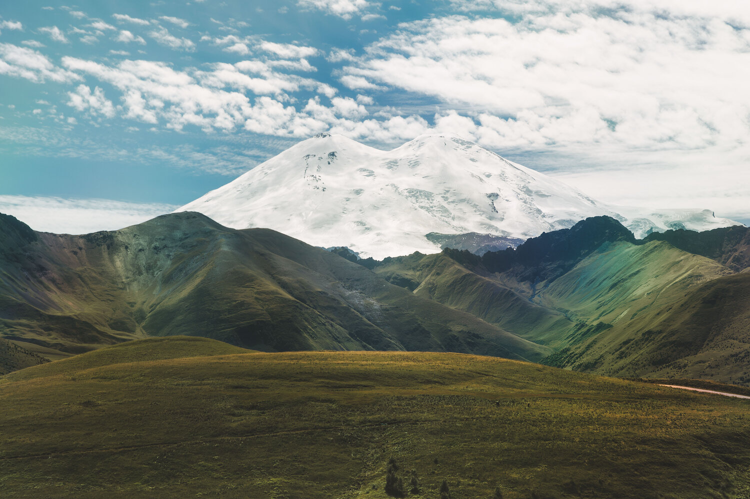 elbrus, caucasus, landscape, volcano, Бугримов Егор