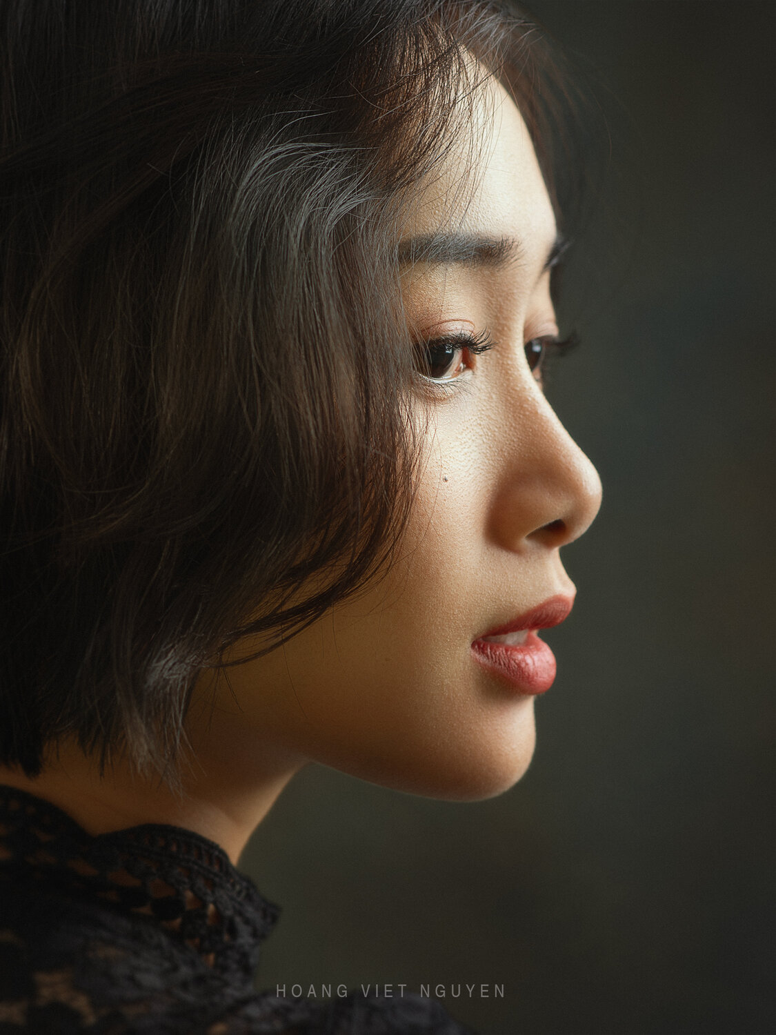 portrait, female portrait, asian, vietnam, studio, eyes, Hoang Viet Nguyen